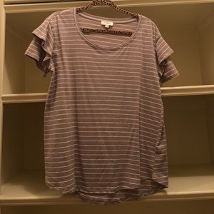 Grey striped shirt